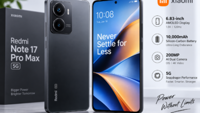 ALT Text: Xiaomi Redmi Note 17 Pro Max 5G front display and rear design
